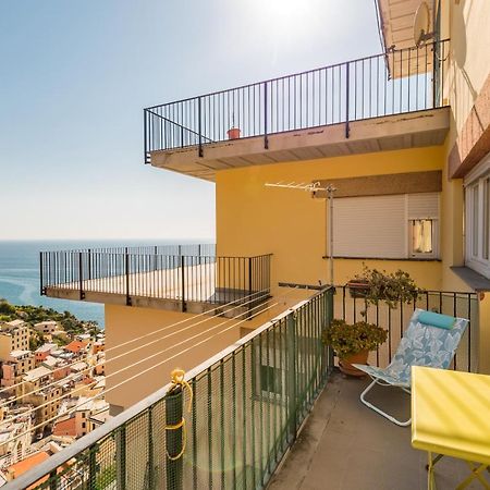 Cinque Terre D'Amare Sea View Big Apartment For Travel Lovers Riomaggiore Zewnętrze zdjęcie